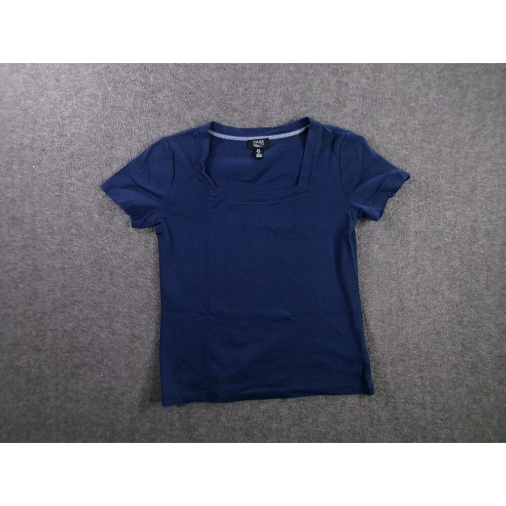 Jones New York Top Women S Blue Office Casual Work Day Base Layer Capsule